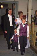 The Bridal Couple behind Johan and Christian.
